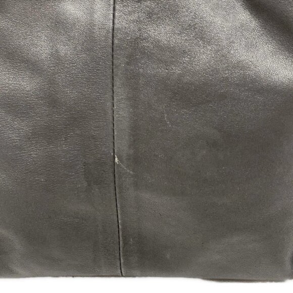 Auth FURLA - Dark Gray Leather Tote Bag - Picture 7 of 12